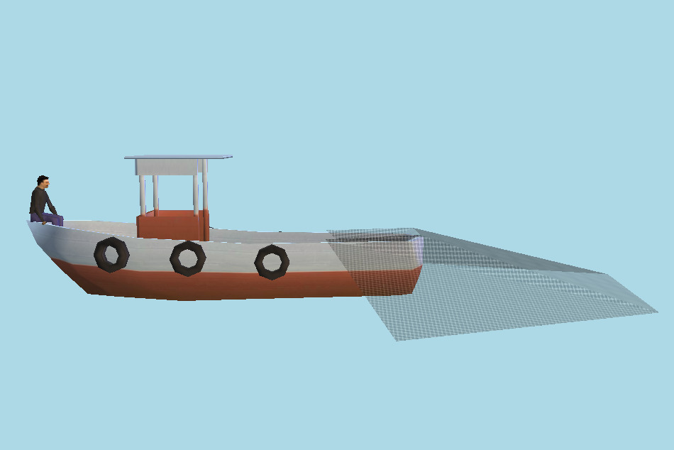 Fishing Boat 3d model